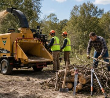The benefits of using a specialist chipper hire company versus DIY methods
